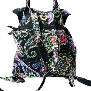 Vera Bradley Drawstring Backpack Retired Kiev Paisley Pattern Vera bradley | kiev - Gem main image 4
